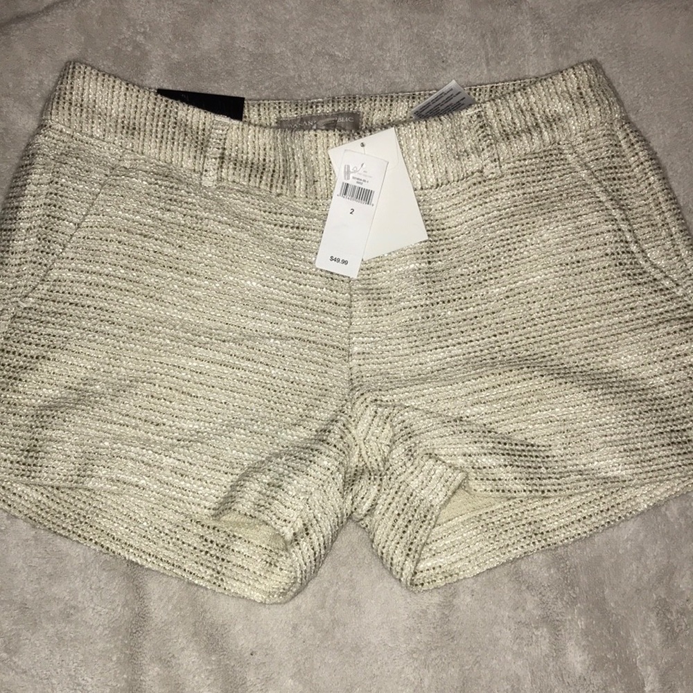 NWT Banana Republic metallic tweed shorts size 2